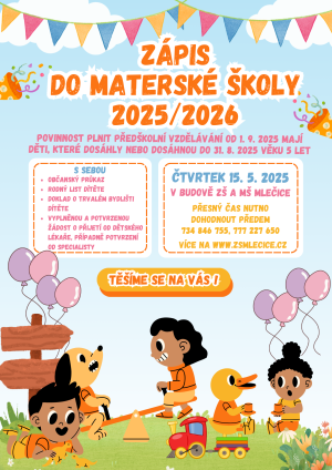 Zápis dětí do MŠ 2025/2026 2